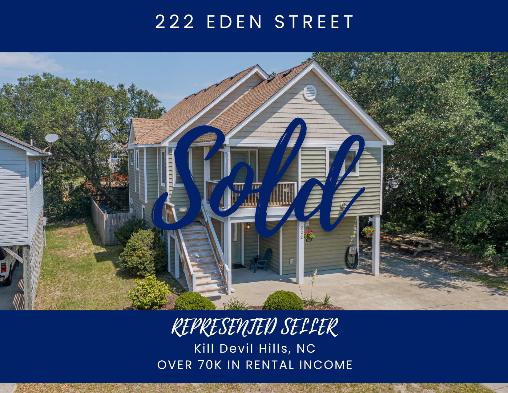Sold Picture of Outer Banks Vacation Rental Eden Street